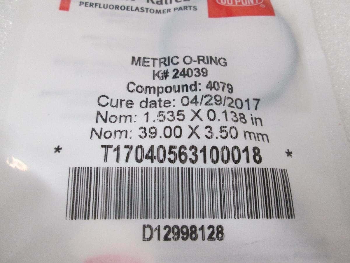 Kalrez, DuPont, Metric O-Ring, K#24039, Compound: 4079, New