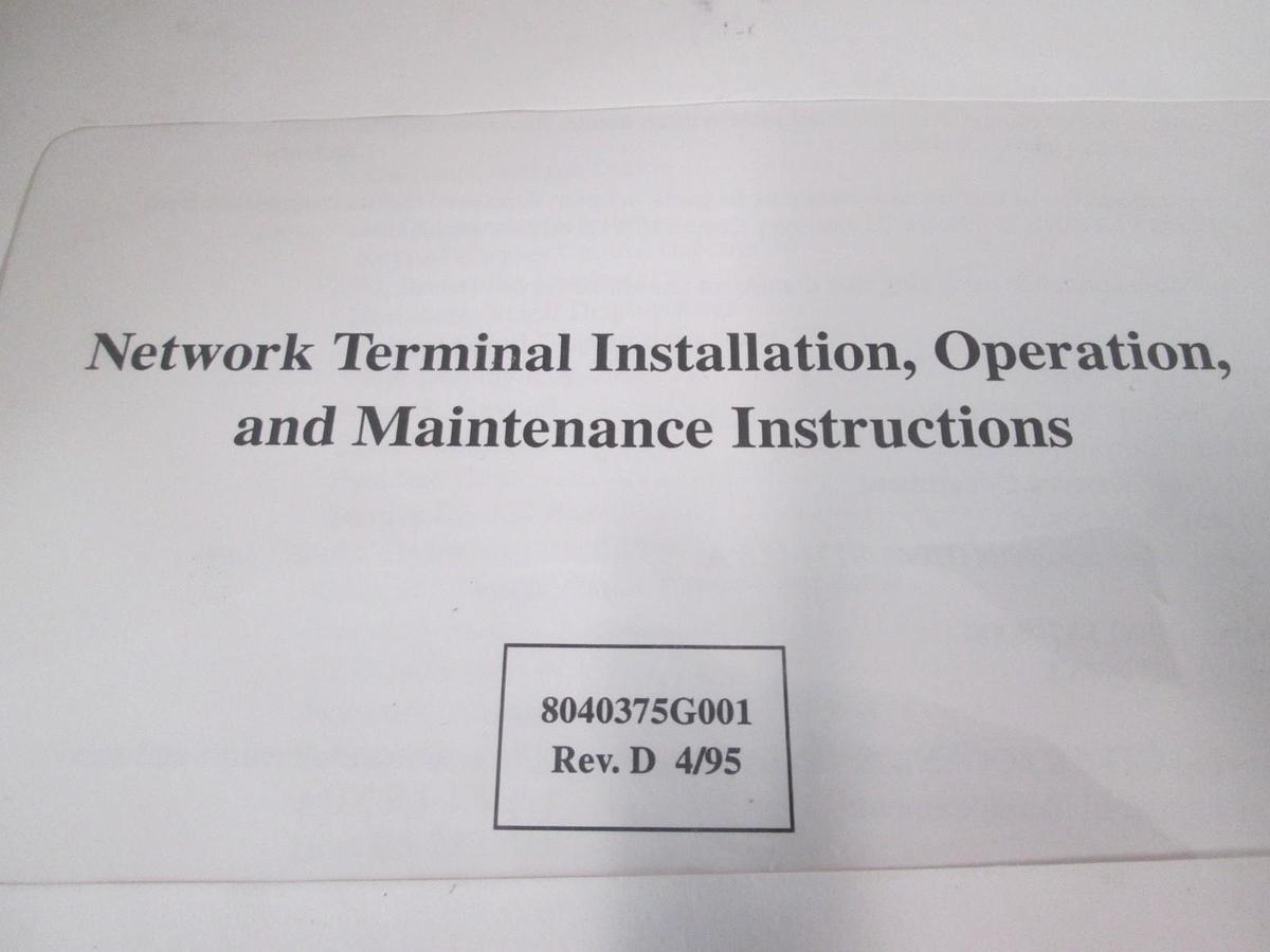 Used CTI-Cryogenics, Network Terminal, Installation, Operation, Maintenance, Used