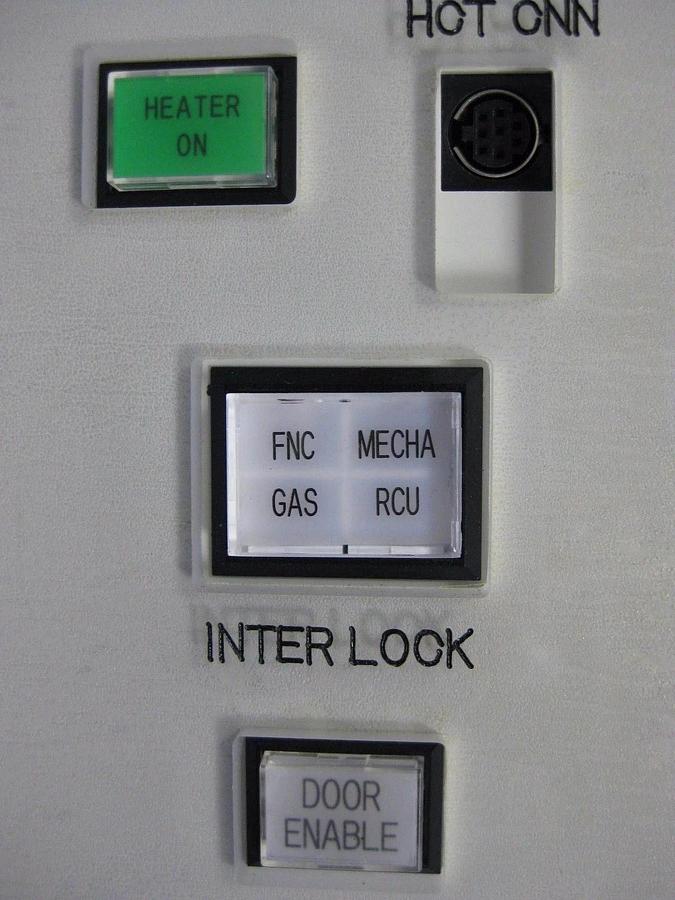 Used Tokyo Electron Limited TEL Emergency Shut Off and Control Panel, F-Door/Cassette