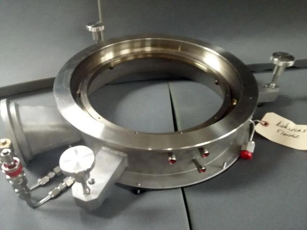 Used Kokusai 200mm Process Chamber Manifold Flange Plenum, Used