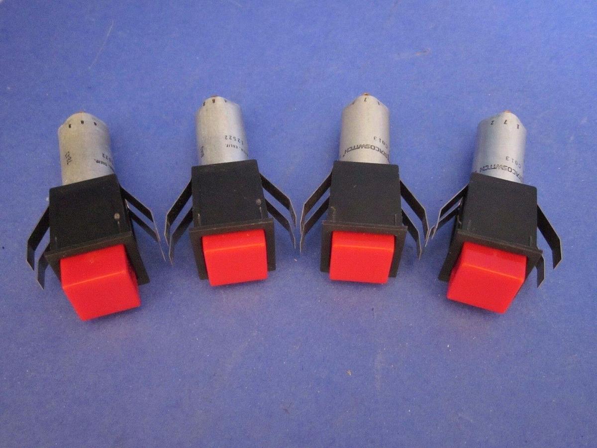 STACOSWITCH C813  Red Push Button Switch - LOT of 4