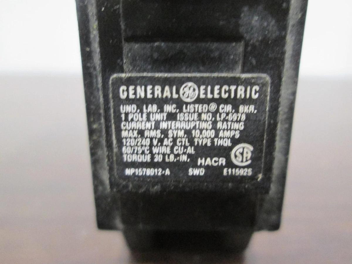 Used General Electric, LP-5978, 20A, Single Pole Circuit Breaker, Used