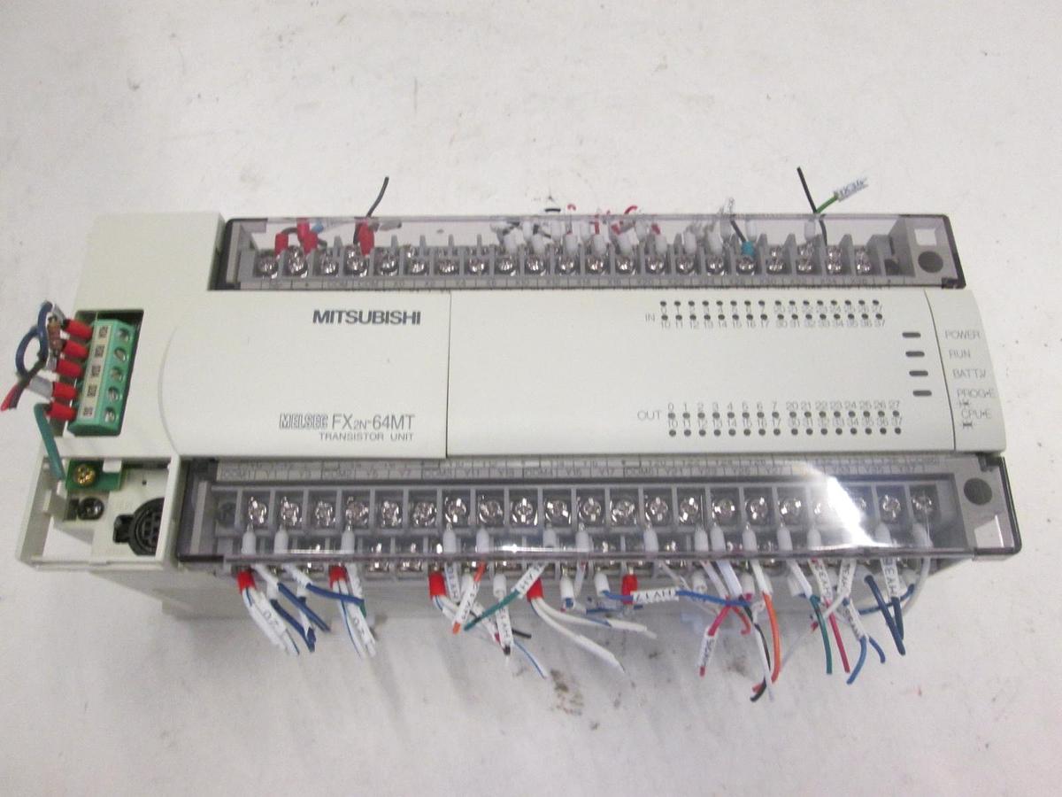 Used Mitsubishi, Transistor Unit PLC Module, FX2N-64MT, Used