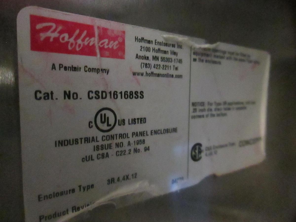 Used Hoffman, CSD16168SS, Stainless Steel Enclosure w/ Various Parts, Used