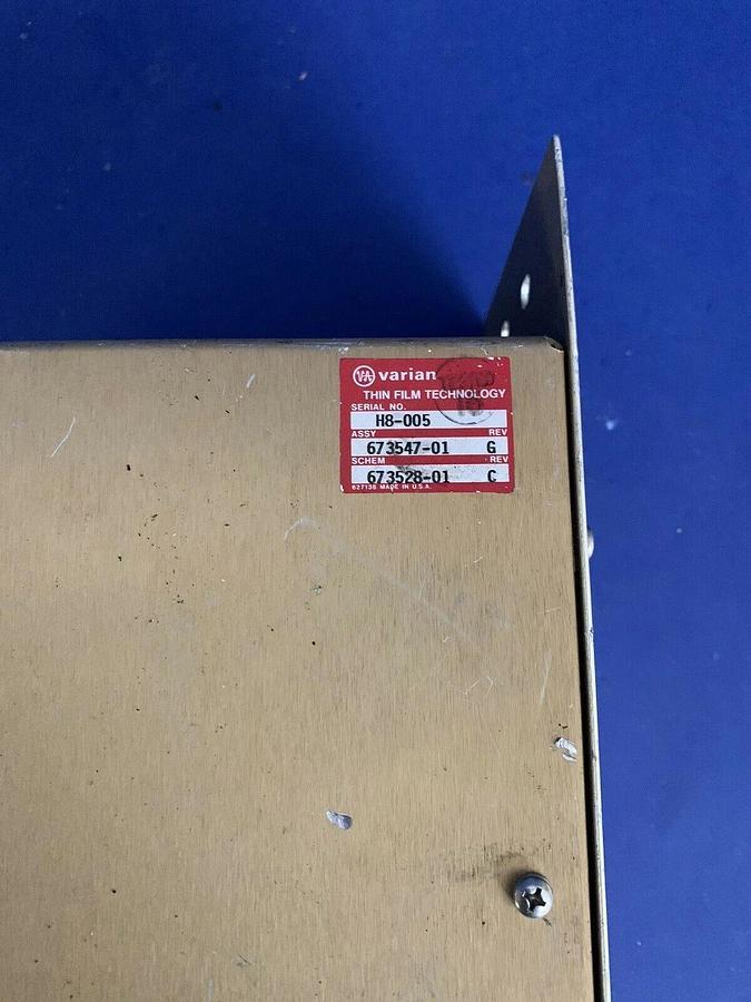 Used Varian RF-Etch Monitor 673547-01, Used