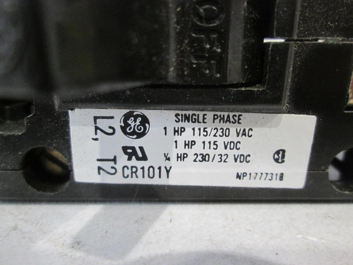 Used GE, CR101Y, Sinlge Phase, Manual Motor Starter Switch, Used