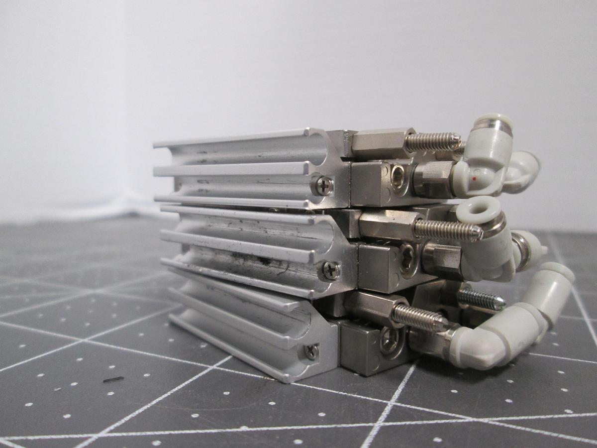Used SMC 11-MXJ6-10CP Air Slide Table Lot of 3 Cleanroom Pneumatic Guided Actuator