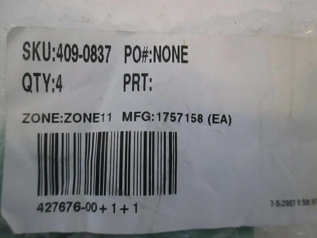 Wire-Board Connector, 409-0837, Zone 11, 16 Position, New, Lot of 4