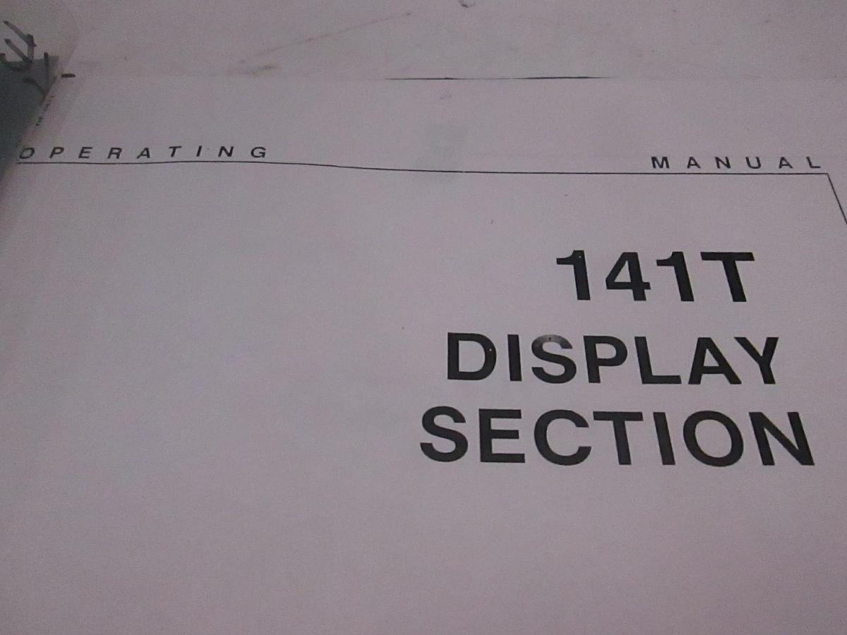 Used HP 141T Display Section Operating and Service Manual, Used