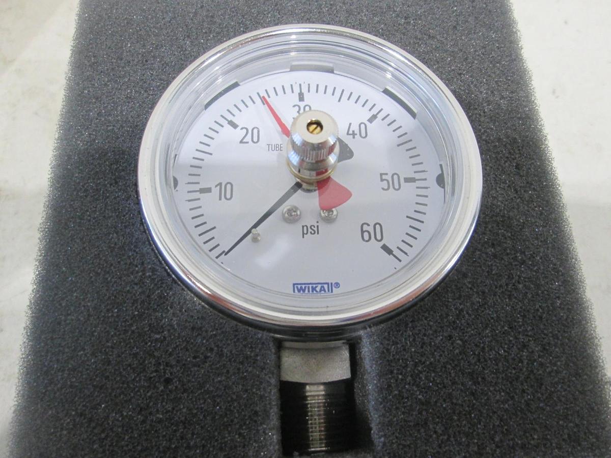 Wika, 232.54 2.5", 60 PSI, 1/4" NPT Lower Mount, New