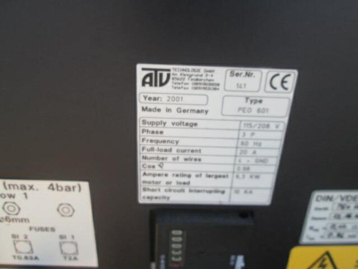 Used ATV PEO 601 , anneal oven