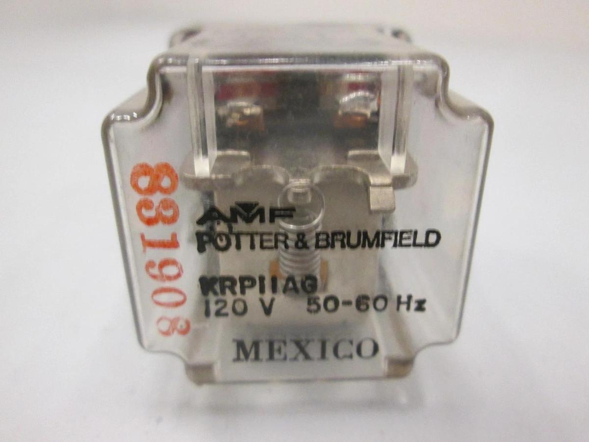 Used Potter & Brumfield, KRP11AG, 120 V Relay, Used
