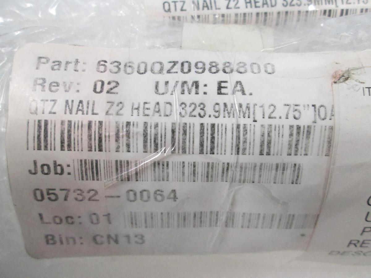 Used Quartz SLV Z2 Nail, 323.9mm, 12.75" 10AL, New, Lot of 8