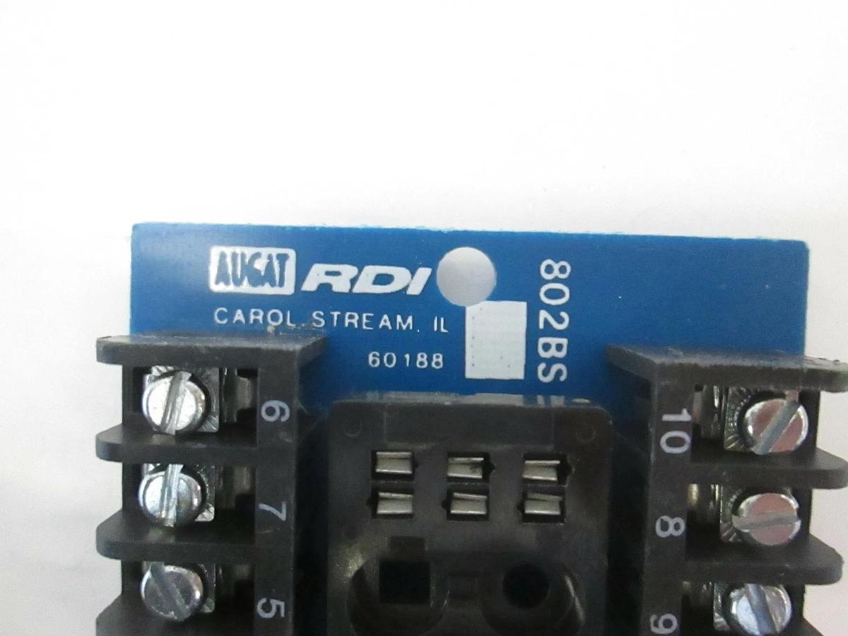 Augat RDI 802BS 10 Position Socket Relay, New