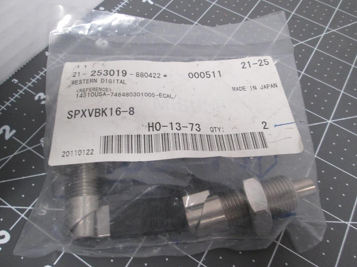 Used Misumi SPXVBK16-8 Stainless Steel Indexing Plunger M16 Lever Type Lot of 2