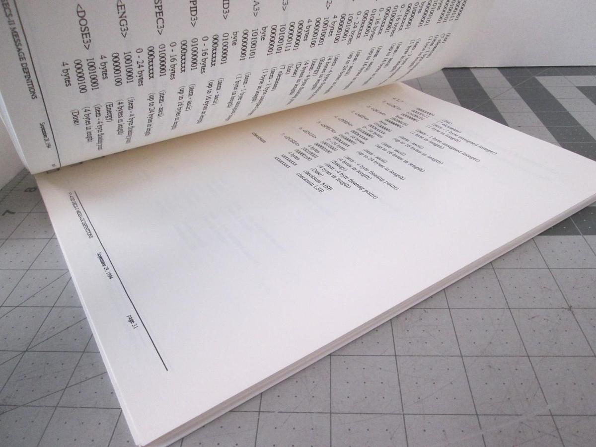 Used Eaton, SECS-II Message Definitions, NV-GSD Implanter, 8200622, Used