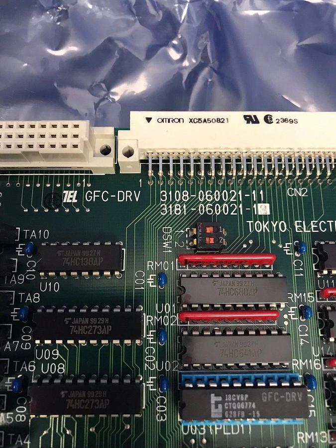 Used TEL Tokyo Electron GFC-DRV 3108-060021-11, 3181-060021-13 PCB Assy, Used