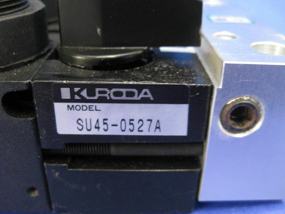 Used TEL Kuroda R45 ZF Double Regulator Assembly, Manifold Mounted, Used
