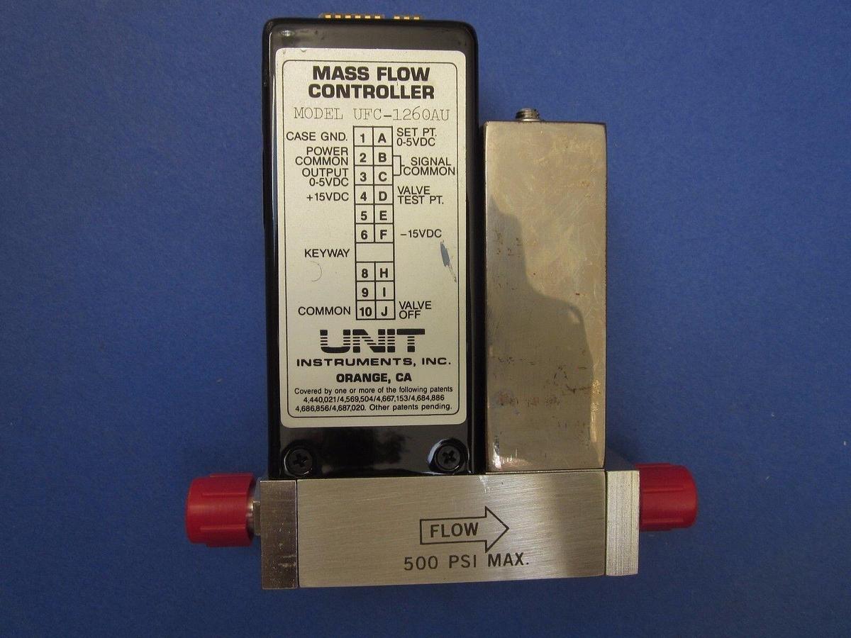 Used Unit UFC-1260AU, MFC, Mass Flow Controller, N2O, 500 SCCM, 1/4" VCR, Used