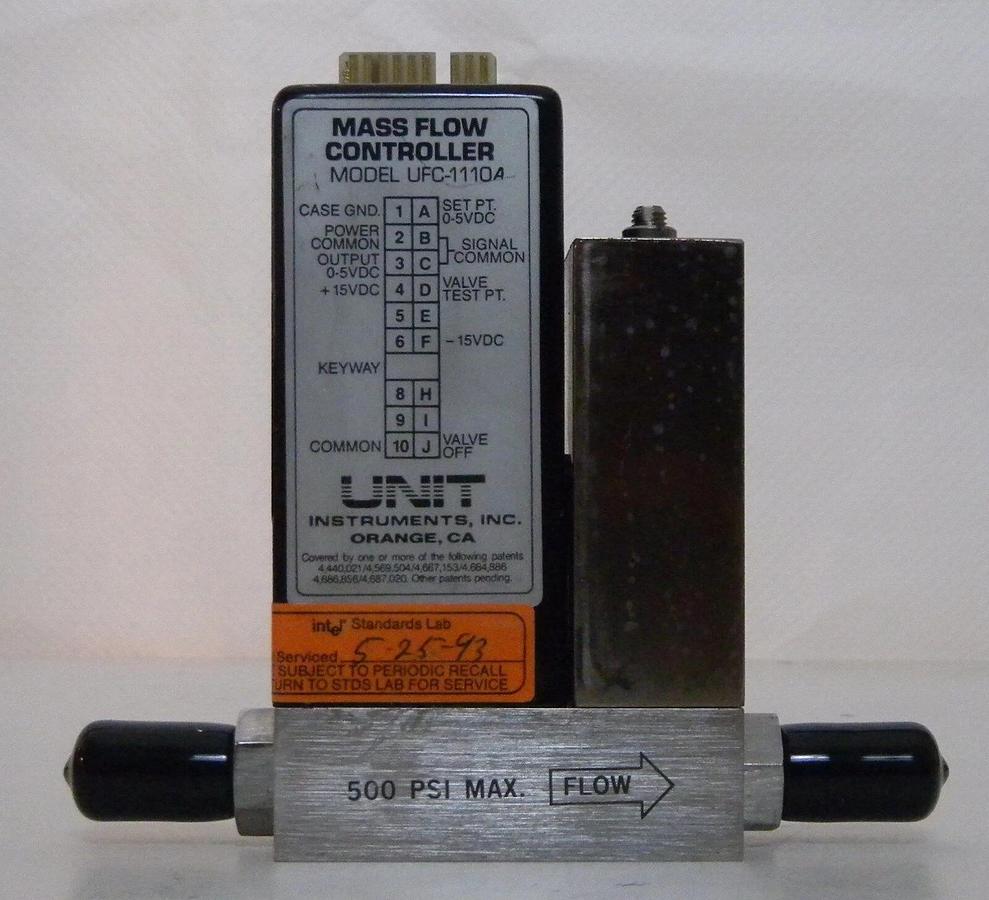 Used Unit UFC-1110A Mass Flow Controller, Gas- NH3, Range- 10 SLM, Used