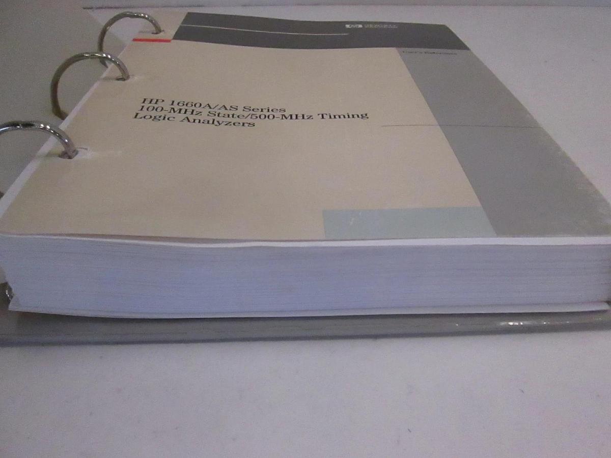 Used HP 1660A/AS 100-MHz State/500-MHz Timing Logic Analyzers User's Reference, Used