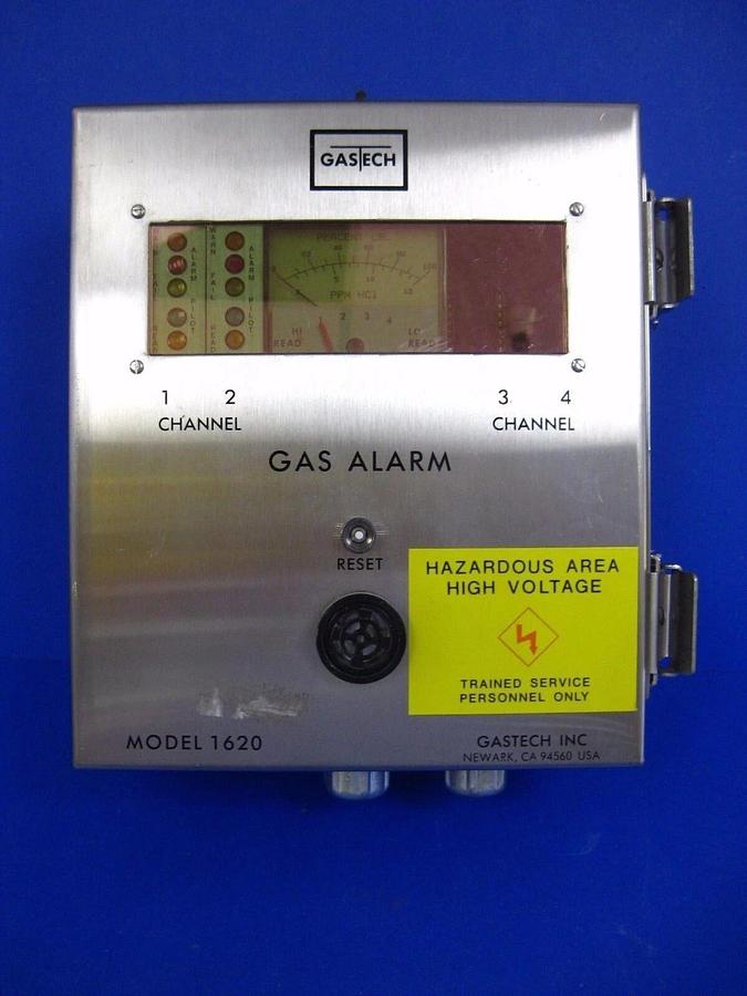 Used GASTECH 1620-RF Gas Alarm 115V, 50/60 Hz, 0.2 A, Used