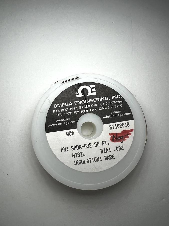 Used OMEGA ENGINEERING, INC. ST102018 PN: SPOP-032-50 FT Nisil DIA: .032, Used