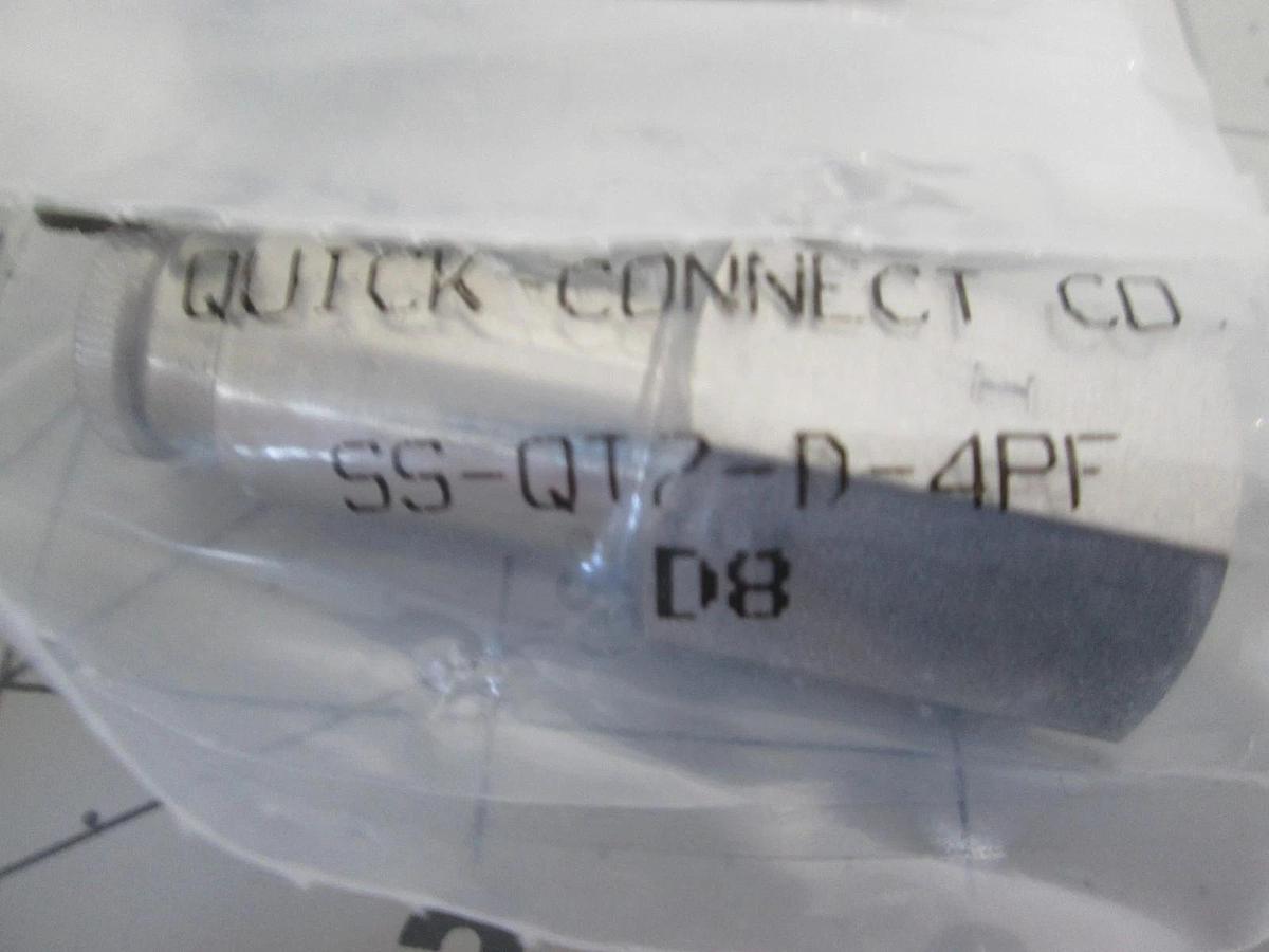 Swagelok, SS-QT2-D-4PF, SS Quick Connect, New, Lot of 3