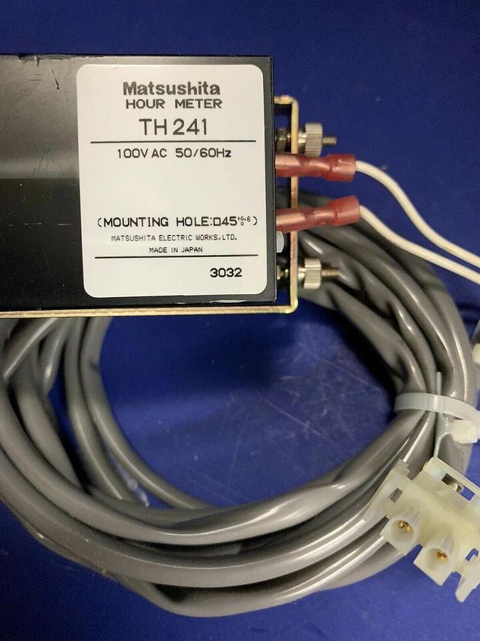 Used Matsushita TH 241 Hour Meter with Cable, Used