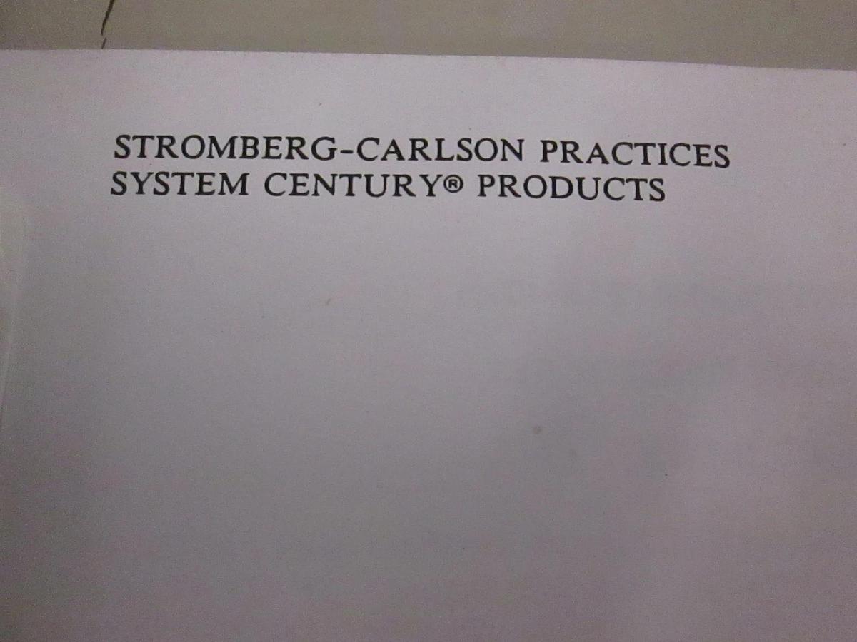 Used Stromberg-Carlson Remote Line Switch 4000 Clock Alignment Procedures, Used