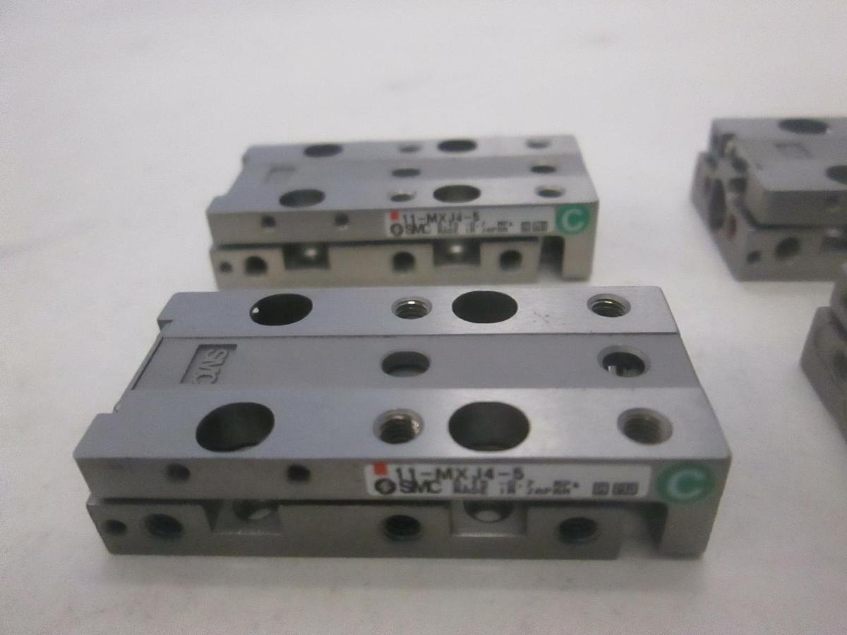 Used SMC, Slide Actuator, 11-MX14-5 (2), 11-MXJ6-10CP (1) and 11-MXJ6-10N (1), Used