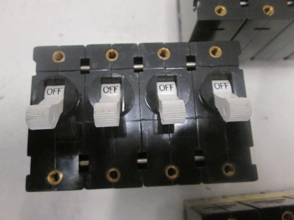 Used Carling Switch, AA4-B0-24-615-381-C, CIRCUIT BREAKER 4P, 15AMP, Used, Lot of 3