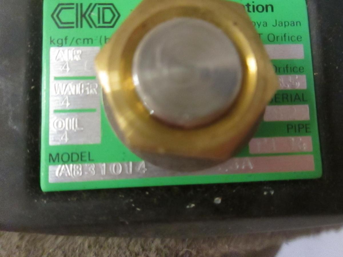 Used CKD AB31014, 1/8" FNPT Solenoid Valve, Used