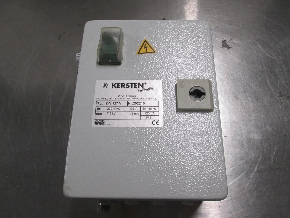 Used Kersten Elektrostatik, D-79111, DN 127 V, Enclosure Box, 50/60Hz, Used