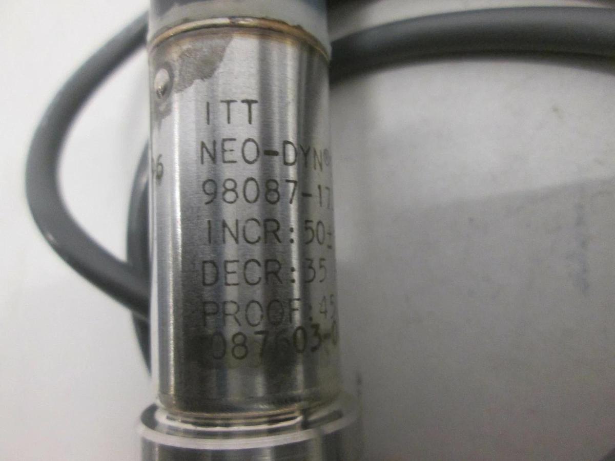 Used ITT Neo-Dynamics, Pressure Switch, 98087-173P5S111, Used