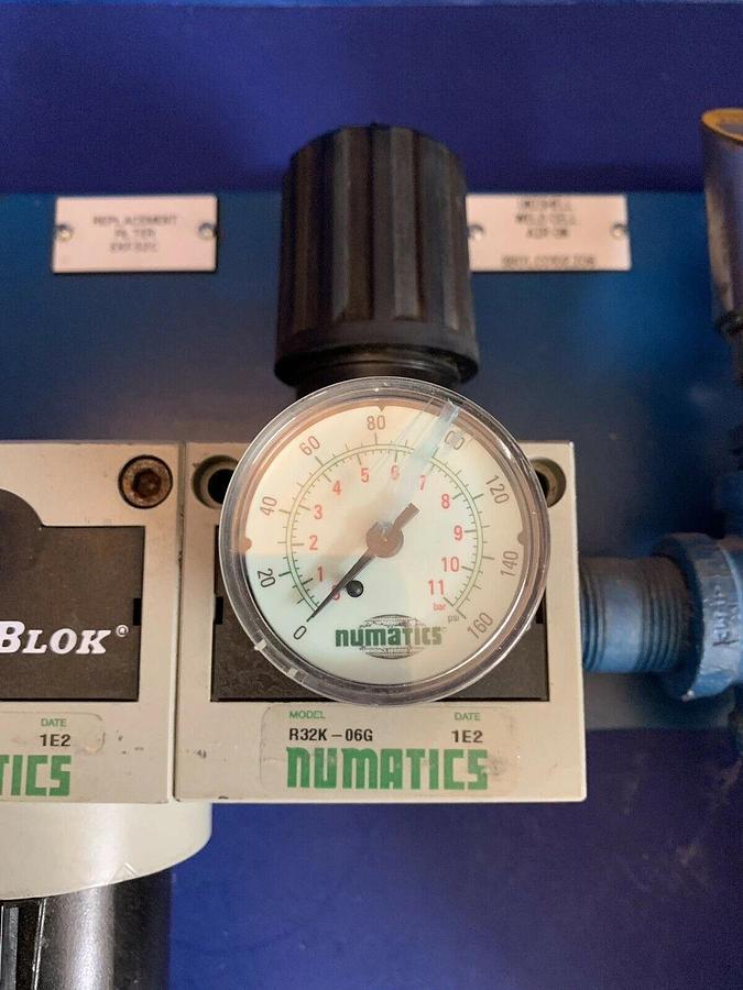 Used Numatics FlexiBlok Assy: Filters, Valves, Regulator & Turck Pressure Transducer