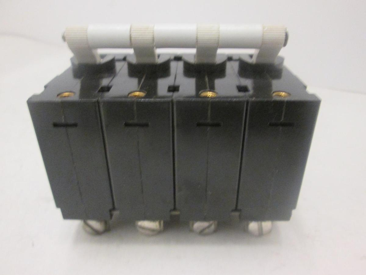 Used EATON HEINEMANN, JA4S-T3-A-0020-02E, CIRCUIT BREAKER, 4POLE, 20A, New