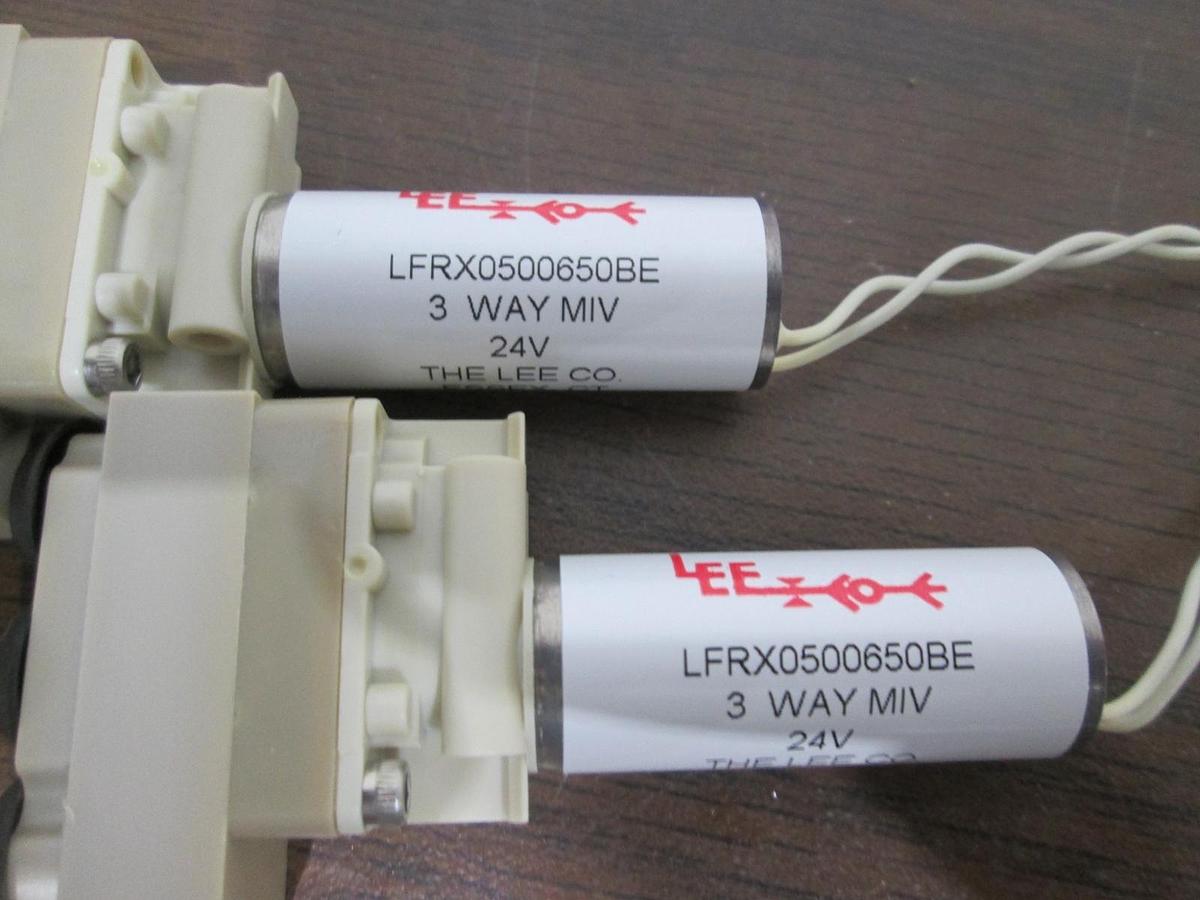 Used The Lee Co, LFRX0500650BE, 3 Way MIV, 24V, Used, Lot of 2