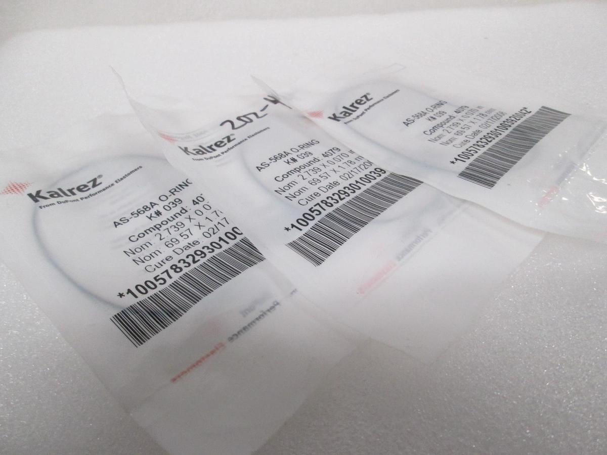 Kalrez, AS-568A O-Ring, K#039, Compound 4079, New, Lot of 3