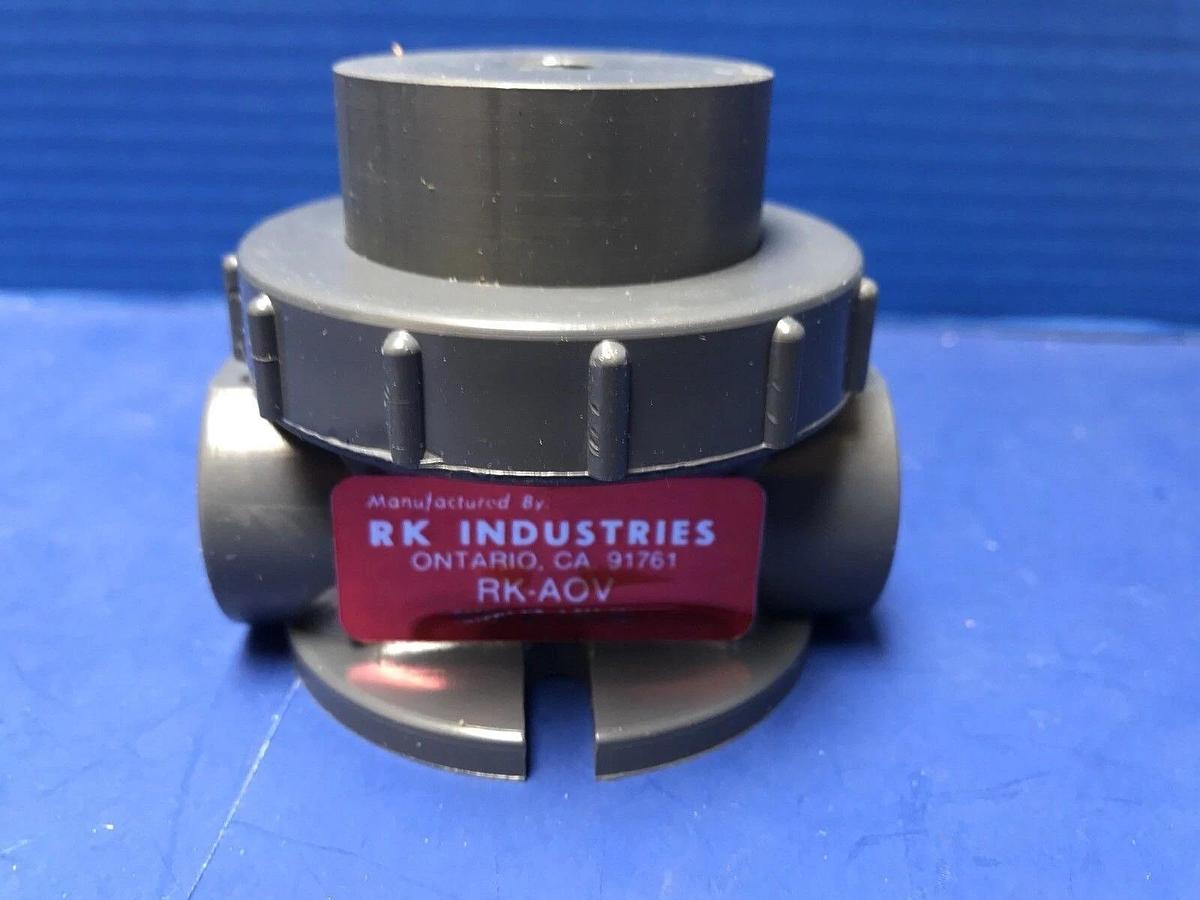 RK Industries, RK-AOV, Air Operated Valve, 1/2" FNPT, New