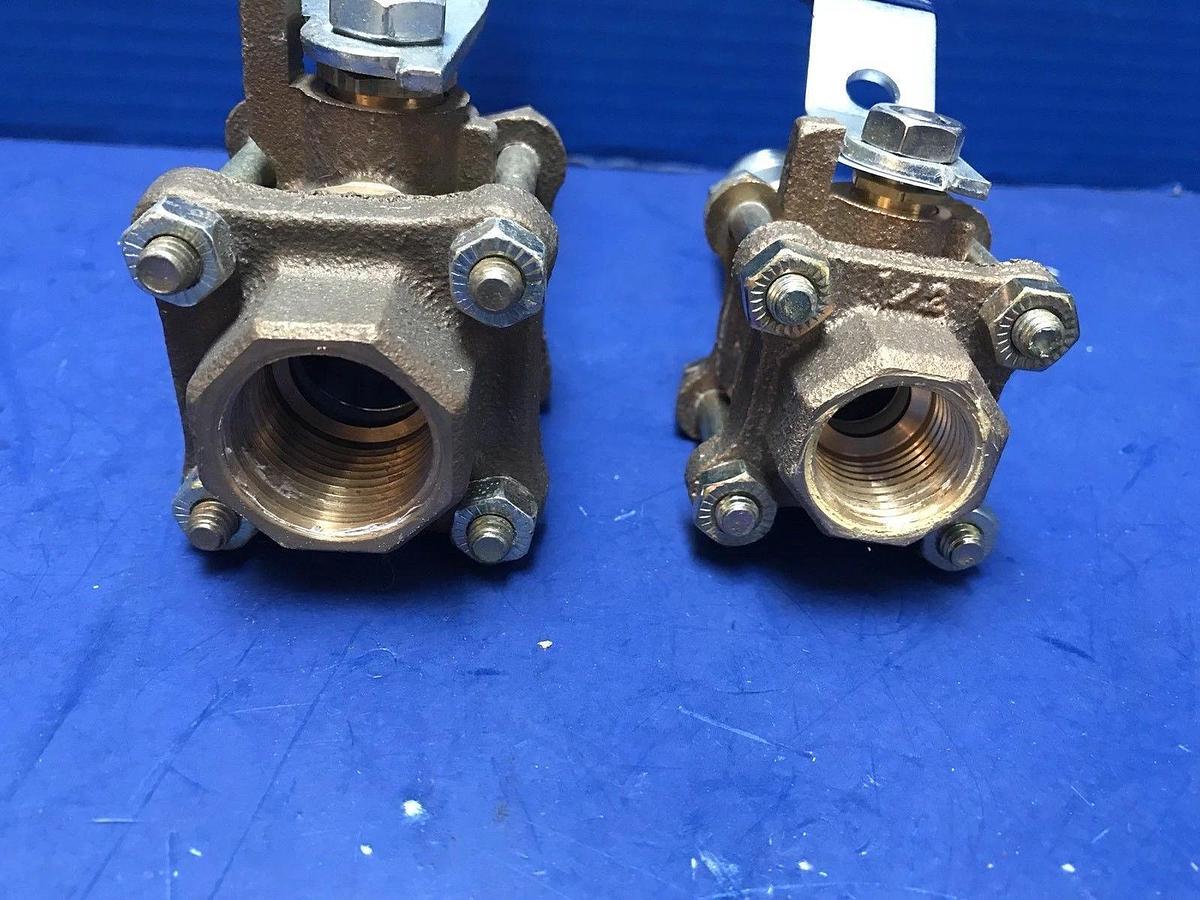 Used NIBCO 3/4" and 1/2" Ball Valve 595-Y-66, Lot of 2 Used