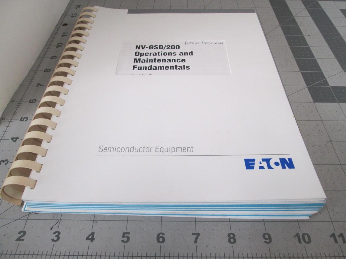 Used Eaton, NV-GSD/200, Operations and Maintenance Fundamentals, REV B, Used