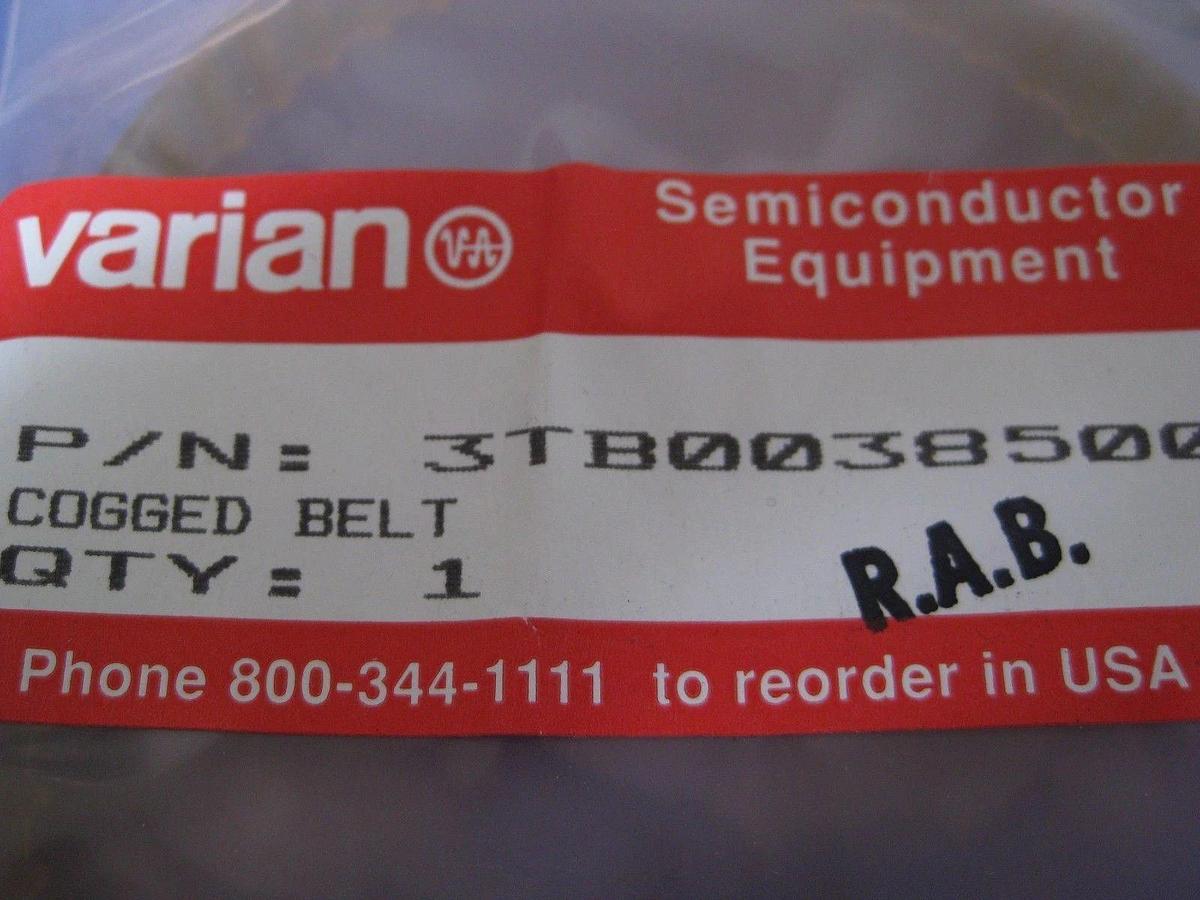 Used VARIAN 3TB0038500 Cogged Timing Belt, New