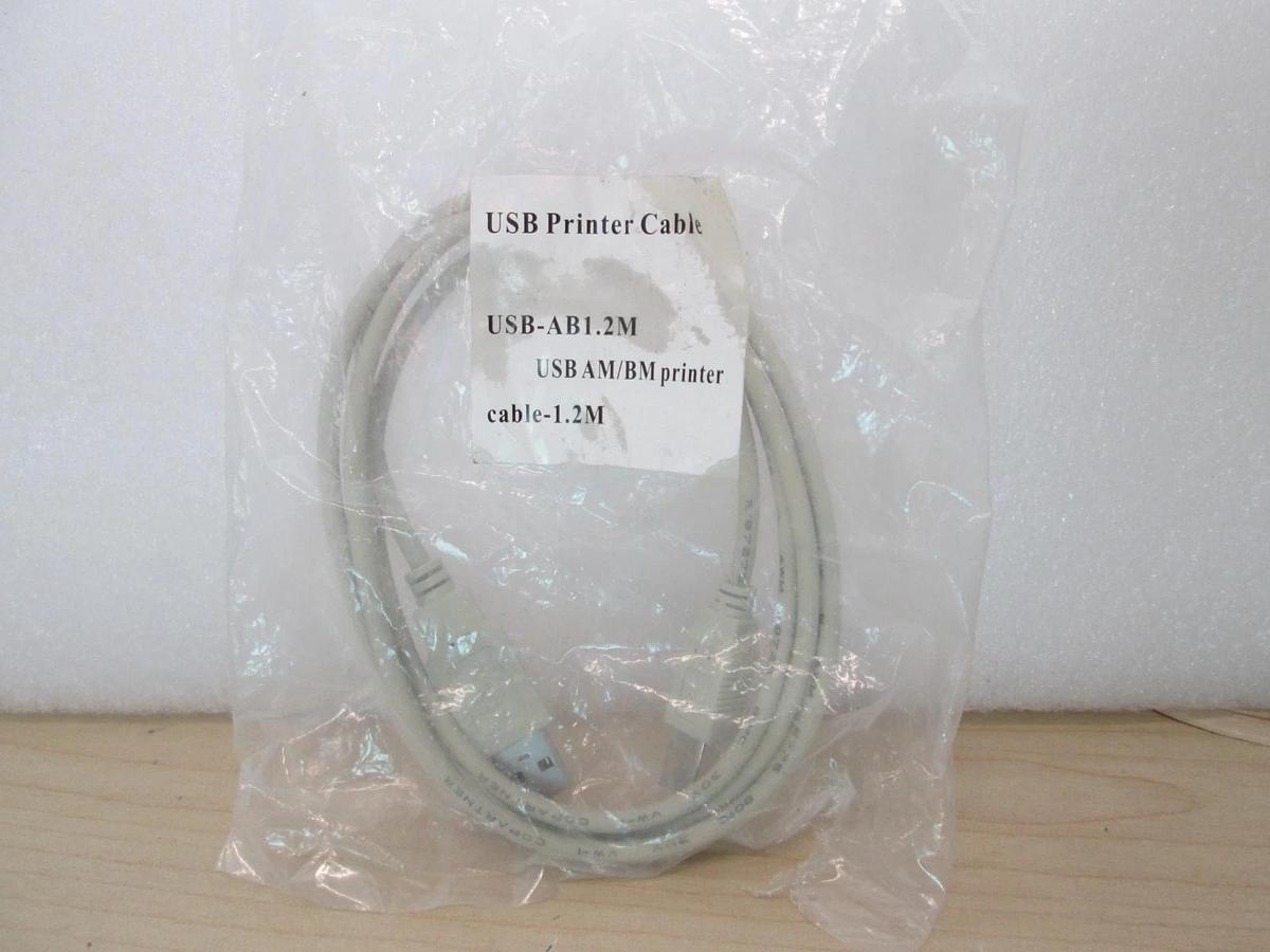 USB Cable printer, USB-AB1.2M, USB AM/BM printer, cable-1.2M, NEW