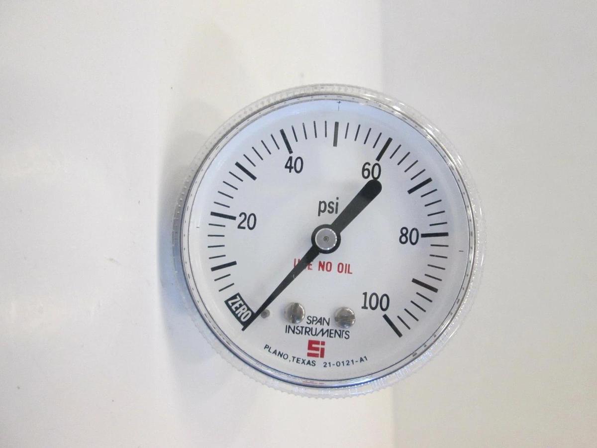 Used Span Pressure Gauge 0-100 psi, 1/4" FVCR, 1/4" MVCR Used