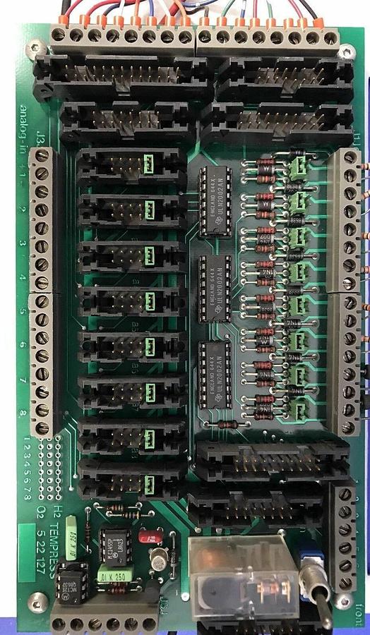 Used Tempress 5 22 127 Gas Panel Interconn. Board, 7.01.101, PCB, Used