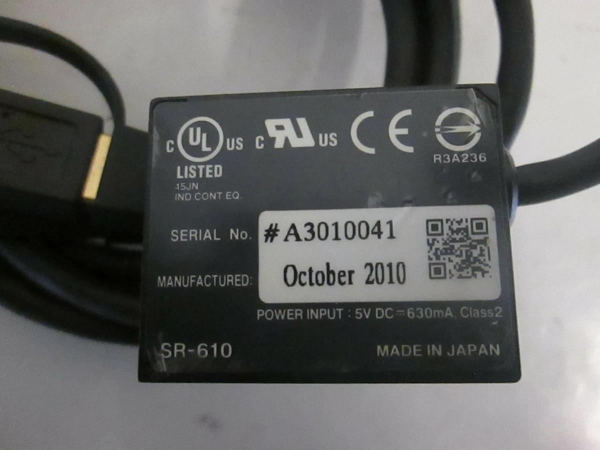 Used Keyence, 2D Code Reader, SR-610, Used