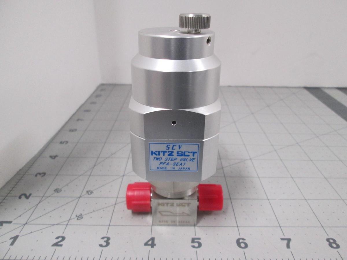 Used Kitz, PFA- Seat STD 316L, 10K-1/4", SCT SCV Two Step Valve, Used