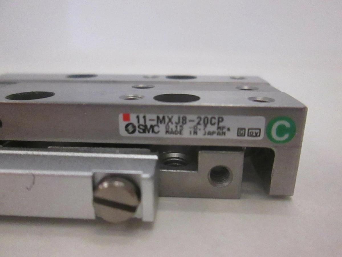 Used SMC, 11-MXJ8-20CP, Air Cylinder Linear Slide Actuator, Used