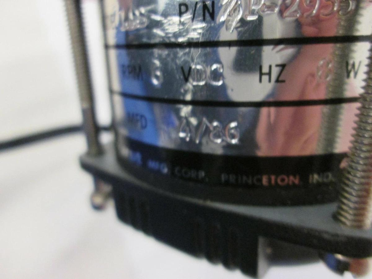 Hurst / Emerson LAS Electric Motor, SP-2955 6VDC, 8W, 4/86, Used